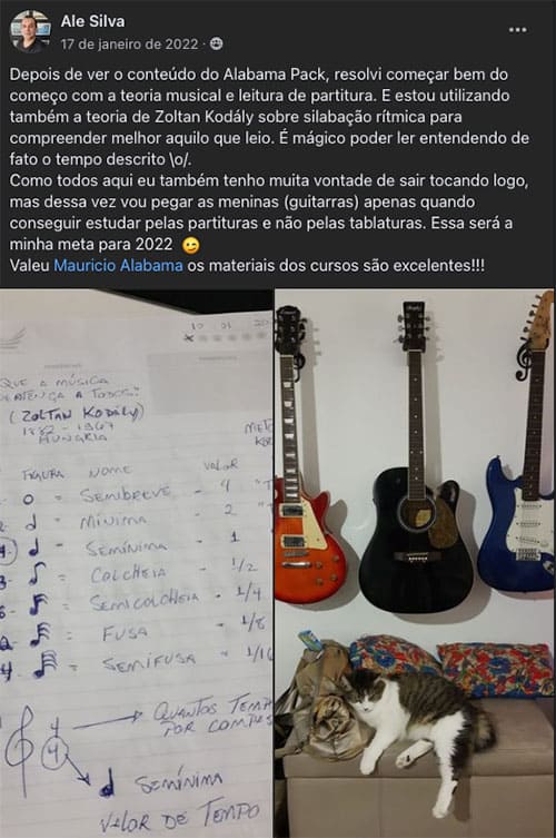 Depoimento original de aluno 17